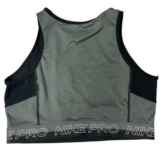 Nike Women’s Pro DriFit Crop Tank Black Size Medium - Picture 3 of 5